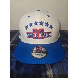 New Era New York Americans NHL Vintage Snapback Hat White/Blue